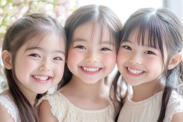 MFT行い表情豊かに笑う女の子たち